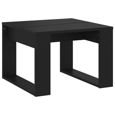 vidaXL Sidebord svart 50x50x35 cm sponplate