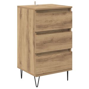 vidaXL Serviesskap Artisan Eik 40 x 35 x 70 cm Ingeni&oslash;rtre og jern