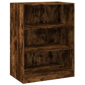 vidaXL Garderobe r&oslash;kt eik 77x48x102 cm konstruert tre