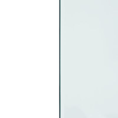 vidaXL Glassplate for peis rektangulær 120x60 cm