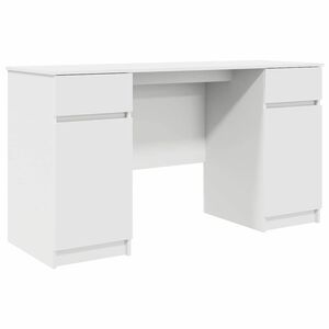 vidaXL Skrivebord Hvit Konstruert tre 140 x 49 x 76 cm
