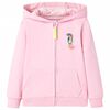vidaXL Hettegenser for barn med glidel&aring;s rosa 92