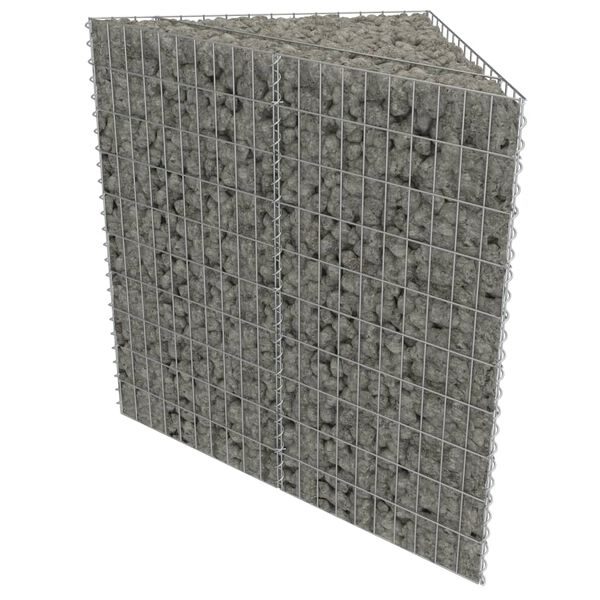 vidaXL Gabion høybed galvanisert stål 75x75x50 cm