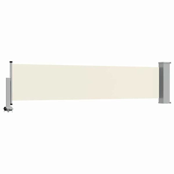 vidaXL Uttrekkbar sidemarkise 60x300 cm kremhvit
