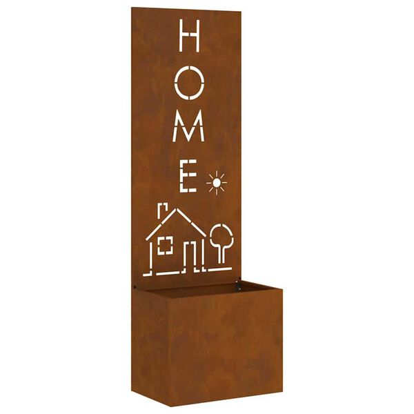 vidaXL Hageprivat skjerm Fretwork Rusten 50 x 140 cm Cortenst&aring;l