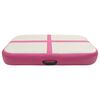 vidaXL Oppbl&aring;sbar gymnastikkmatte med pumpe 60x100x15 cm PVC rosa