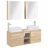 vidaXL Baderomsinnredningssett 5 pcs Sonoma eik