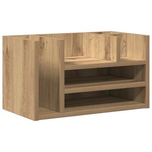 vidaXL Pultorganisator Artisan eik 44,5 x 24 x 25 cm Konstruert tre