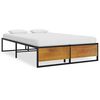 vidaXL Sengeramme svart metall 120x200 cm
