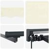 vidaXL Innvendbar Markise Krem 400 &times; 300 cm Polyester og aluminium