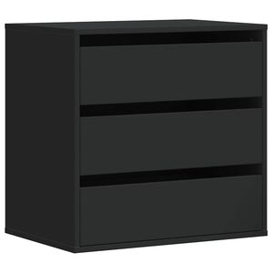 vidaXL Kommode svart 60x41x58 cm konstruert tre
