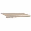 vidaXL Innvendbar Markise Beige 400 x 200 cm stoff