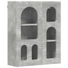 vidaXL Hengende skap ELST Betonggr&aring; 59 x 20 x 71,5 cm Konstruert tre