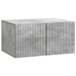 vidaXL Vegghengt TV skap Betonggr&aring; 59,5 x 41 x 30 cm Konstruert tre