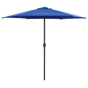 vidaXL Hageparasoll med aluminiumsstang 270x246 cm asurbl&aring;