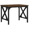 vidaXL Skriverbord brun eik 40x30x31 cm konstruert tre