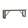 vidaXL Salongbord O-ramme 160x40x45,5 cm heltre furu og st&aring;l