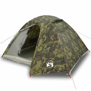 vidaXL Kuppeltelt for camping 4 personer kamuflasje vanntett