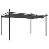 vidaXL Pergola med uttrekkbar tak antrasitt 395x292x230 cm