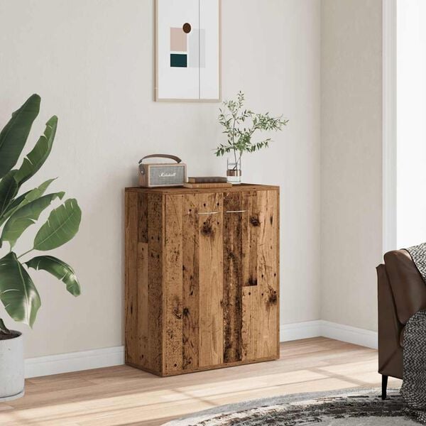 vidaXL Skjenk gammelt tre 60x30x75 cm konstruert tre