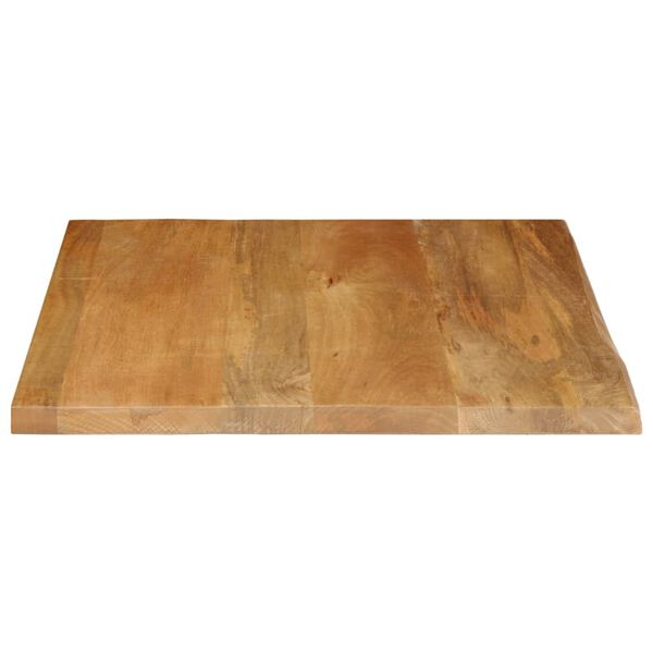 vidaXL Bordplate naturlig kant 40x40x3,8 cm heltre mango