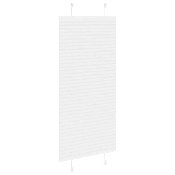vidaXL pliss&eacute;gardin Hvit 60x150 cm Stoff Bredde 59,4 cm Polyester
