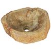 vidaXL Vask 45x35x15 cm fossilstein krem