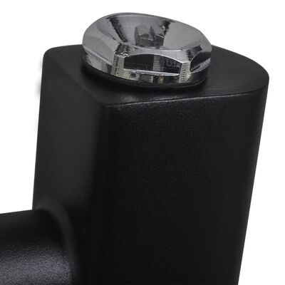 Radiator håndklestativ 500x1160 mm svart buet