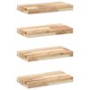 vidaXL Flytende hyller 4 stk 40x20x4 cm ubehandlet heltre akasie