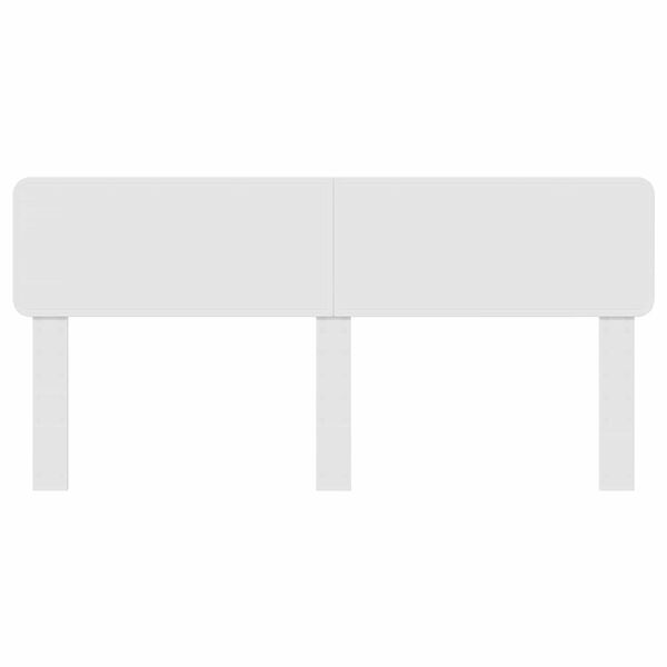 vidaXL Hodegavl Glanset Hvit 200 cm Konstruert tre