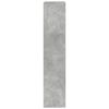 vidaXL Bokhylle betonggr&aring; 100x33x155,5 cm konstruert tre