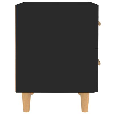 vidaXL Nattbord 2 stk svart 40x35x47,5 cm