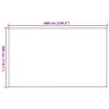 vidaXL Teltteppe 300x600 cm beige