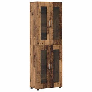 vidaXL H&oslash;yskap FLORIN 60 x 35 x 182 cm Gammelt tre Konstruert tre