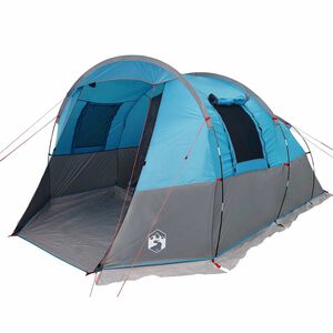 vidaXL Tunneltelt for camping 4 personer bl&aring; vanntett