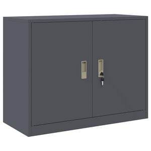 vidaXL Oppbevaringsskap Antrasitt 90 x 40 x 70 cm St&aring;l