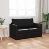 vidaXL Sammenleggbar Sofa seng Svart 124 x 71 x 78 cm PVC