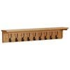 vidaXL Knaggrekke 90x16x16 cm heltre eik