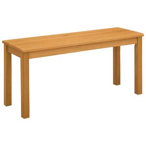 vidaXL Spisebenk 95 x 32 x 45 cm Massivt Eiketre Naturlig
