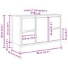 vidaXL Servantskap med skuffer grå Sonoma 90x34,5x60 cm
