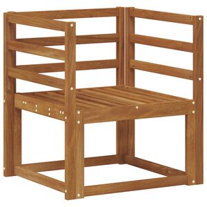 vidaXL Utesofa Solid akasietre Naturlig