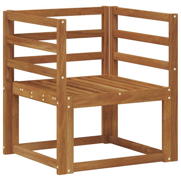 vidaXL Utesofa Solid akasietre Naturlig