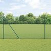 vidaXL Gjerdep&aring;le gr&oslash;nn 10 x 1,5 m (12 x 12 mm mesh) St&aring;l