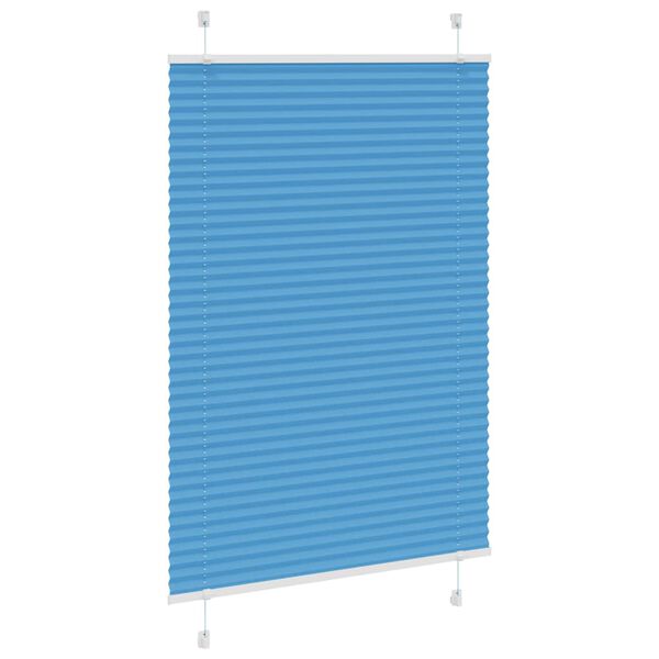 vidaXL pliss&eacute;gardin bl&aring; 85x100 cm Stoff Bredde 84,4 cm Polyester