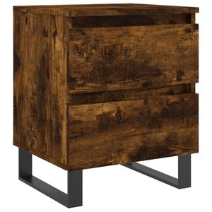 vidaXL Nattbord r&oslash;kt eik 40x35x50 cm konstruert tre