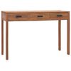 vidaXL Kontorpult 110x40x75 cm heltre teak