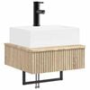 vidaXL Vegghengt vask Sonoma eik 40 x 41 x 39 cm Konstruert tre