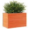 vidaXL Plantekasse voksbrun 70x40x46 cm heltre furu