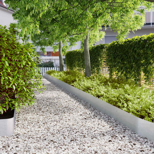 vidaXL Plenkanter 30 stk 20x103 cm galvanisert st&aring;l