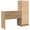 vidaXL Skrivebord med skuff 2 pcs Artisan Eik